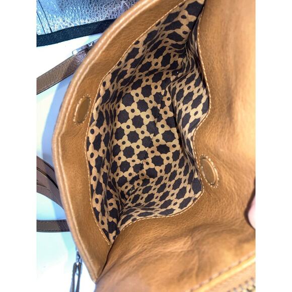 BRIGHTON 197105 SMALL BROWN PEBBLED LEATHER CROSSBODY BAG - Picture 13 of 15